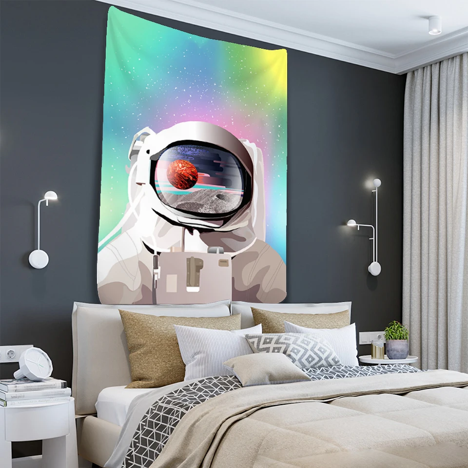 Научной фантастики гобелен для домашнего декора психоделические со сценой в