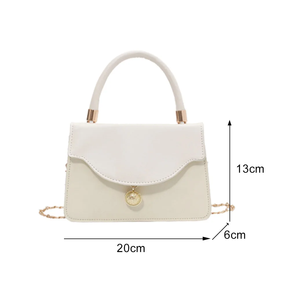

Fashion Solid Color Handbags Crossbody Bags Ladies Flap Chain Small Shoulder Bag Popular Simple Female Daily Bag