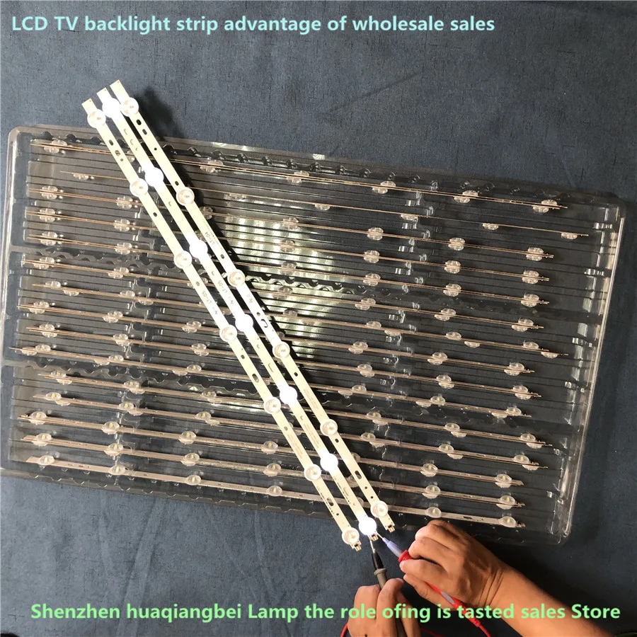 

New 5set=15pcs 6LED/7LED 580mm LED strip for 32W1333B 32L2200U SVS320AD7 SVS320AA6 LTA320AP33 LC-32LD135K 32L2200U