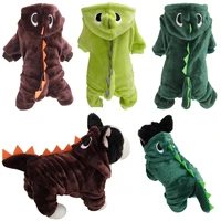 dog clothes dinosaur pet clothes autumn and winter funny funny dog jumpsuit thick warm pet clothing dog winter autumnwinter