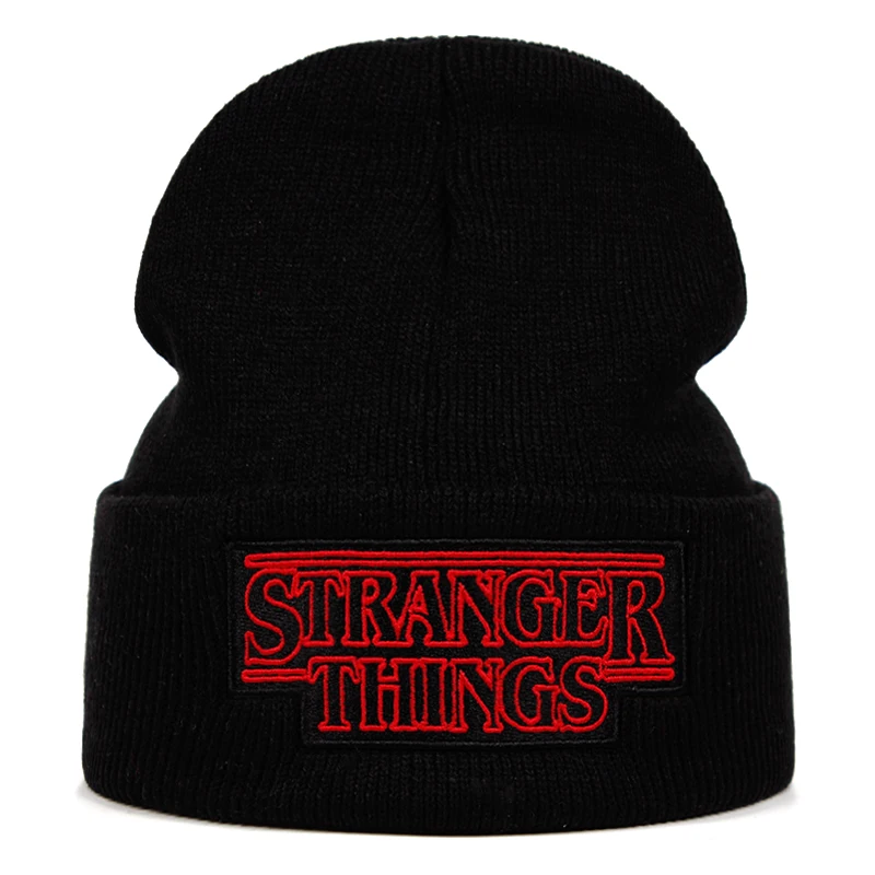 

Stranger Things Cotton Knitted Hat Hip hop Warm Winter ski Beanie Knit Cap Skullies & Beanies Unisex fashion outdoor caps