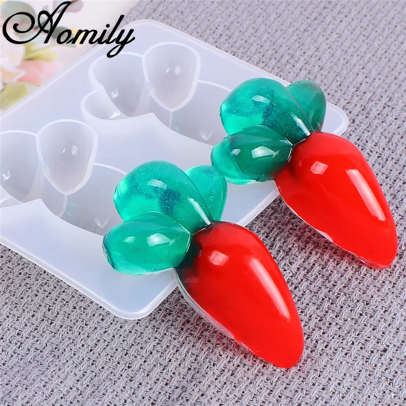 Новинка силиконовая форма Aomily в виде моркови для выпечки сделай сам льда мыла