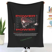 power chainsaw man throw blanket 3d printed sofa bedroom decorative blanket children adult christmas gift