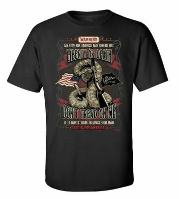 

Мужская футболка с коротким рукавом для взрослых с изображением патриотической свободы или смерти