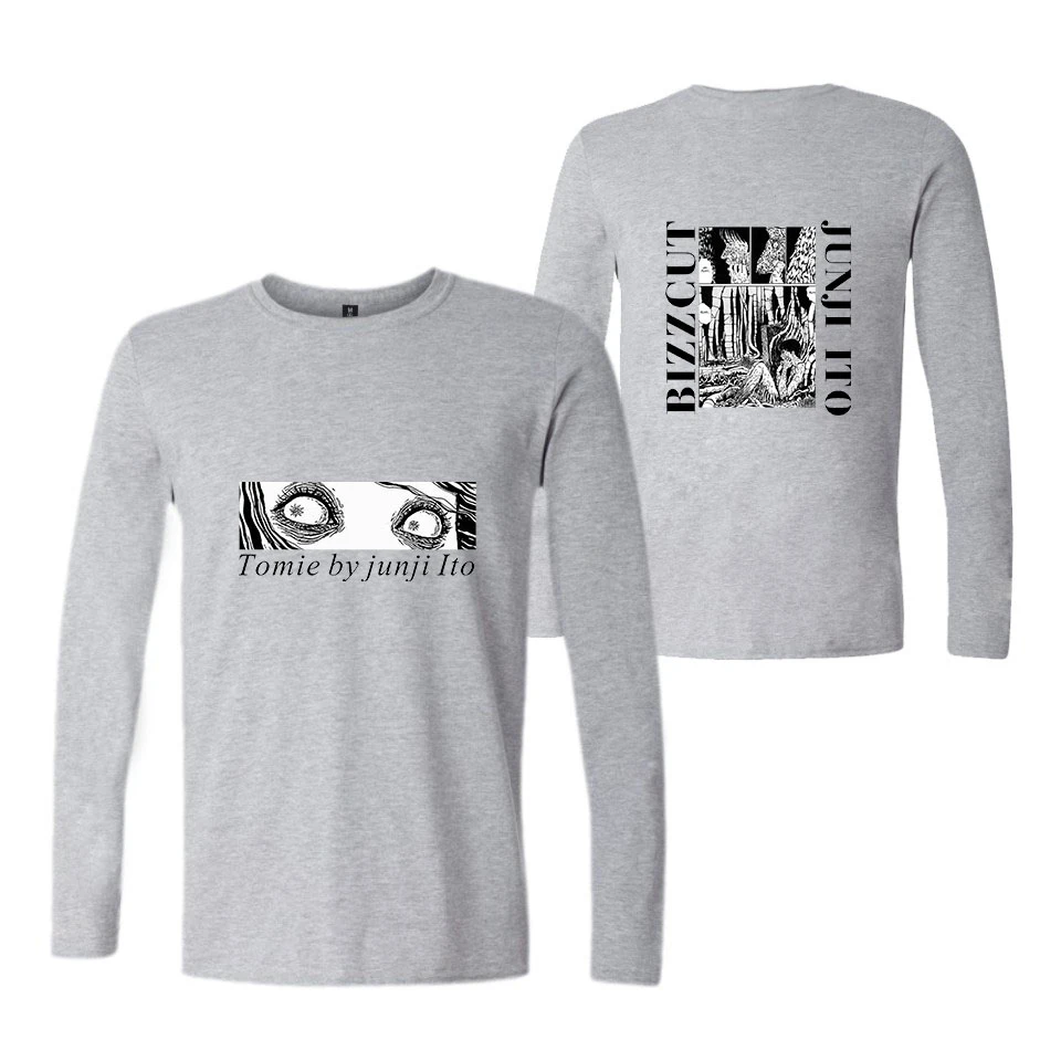 Футболка Junji Ito для мужчин и женщин Повседневная Уличная одежда в стиле хип-хоп