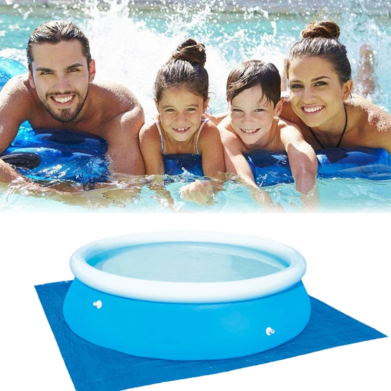 

Большой размер, Круглый наземный бассейн, напольный тканевый квадратный напольный коврик для бассейна, устойчивый к ультрафиолетовому изл...