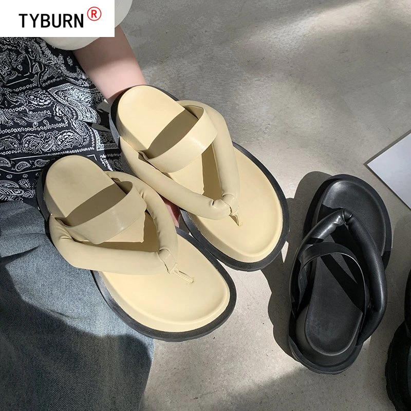 

TYBUR Summer Shoes 2021 Elegant and High-quality Famous Brand Ladies Flip Flops Design Platform Ladies Sandals Slippers Women