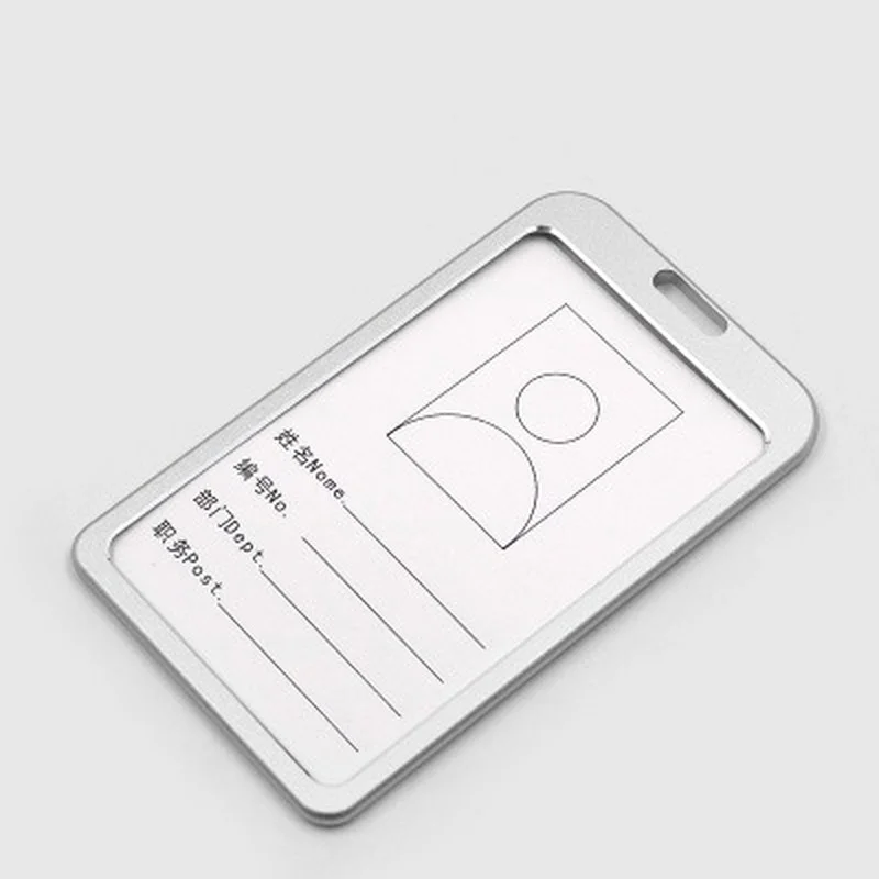 

Metal Employee Staff Work Card Cover Case with Card Clip for Clothes Chest Pocket Waistband Retractable Name Tag ID Badge Holder