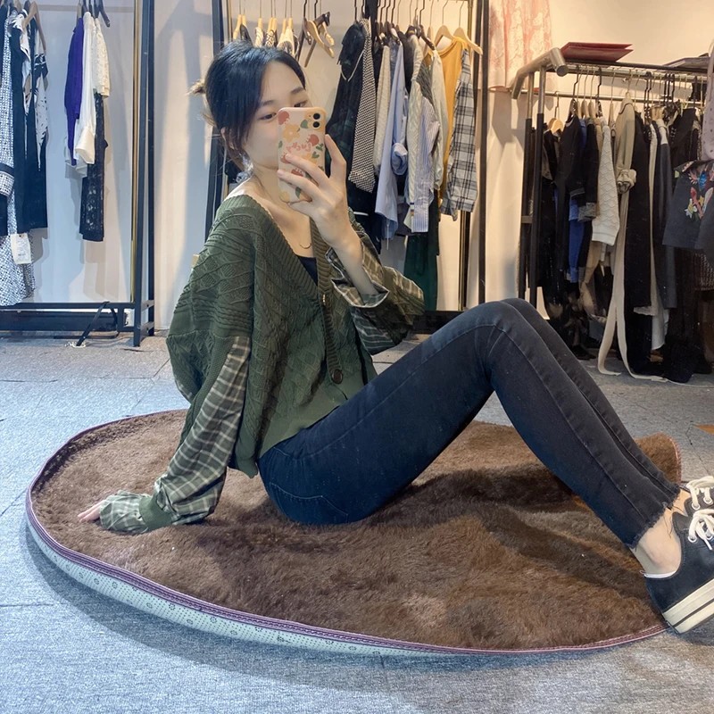 

Женский вязаный комплект из Свитера и куртки, Повседневный Кардиган в Корейском стиле для девушек, уличная одежда для колледжа