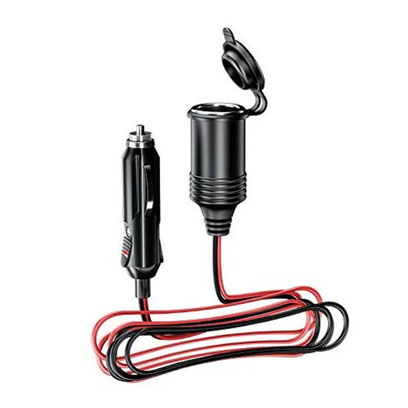 LYKAS сигареты Удлинительный кабель для автомобиля 12V 24V удлинитель 1,5 м Адаптер для зарядного устройства от прикуривателя - Название цвета: 1 Piece