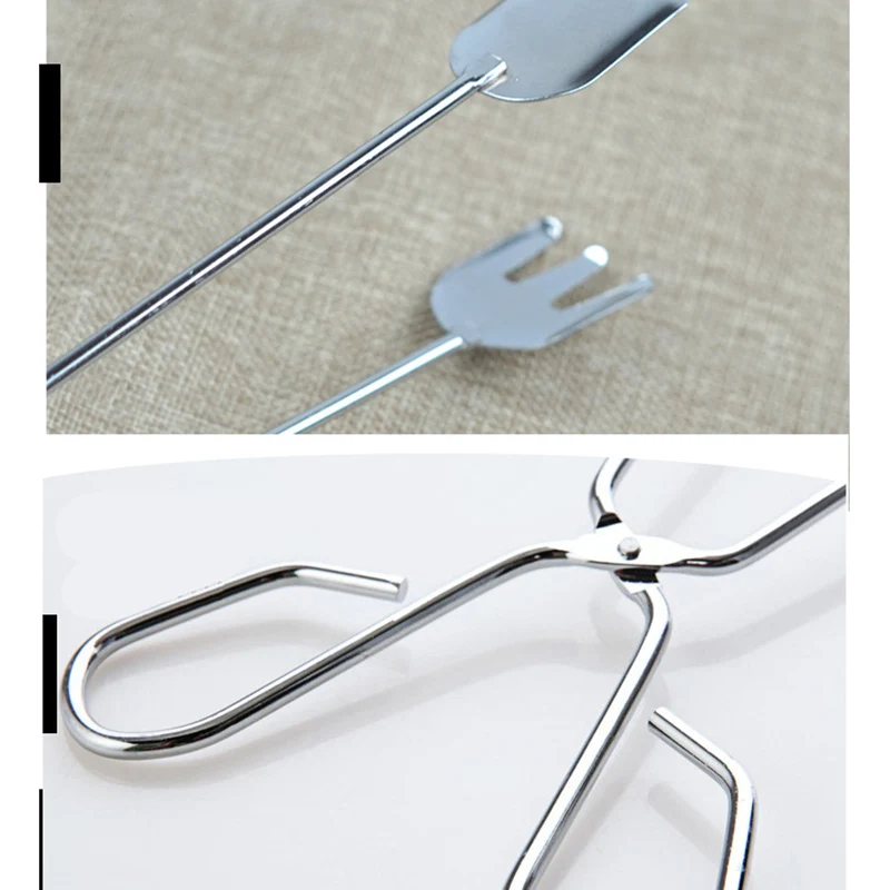 Кухонные Ножницы Щипцы из нержавеющей стали ножницы типа гриль зажим для еды