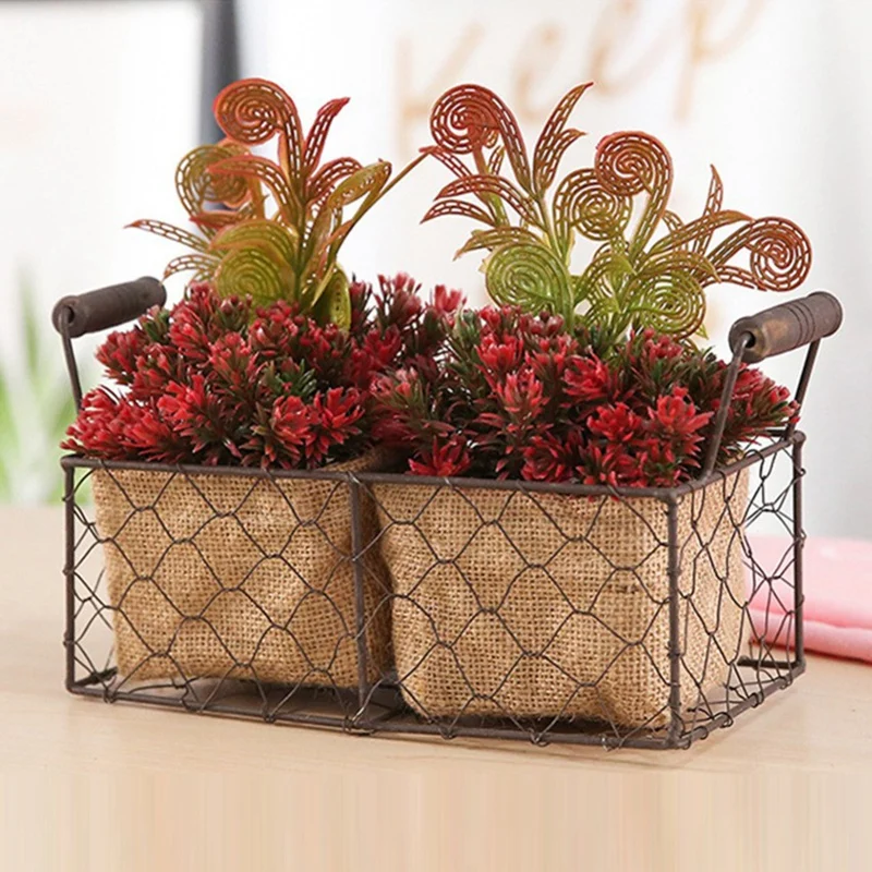 Столешница для хранения с ручками подвесной цветочный горшок из искусственного