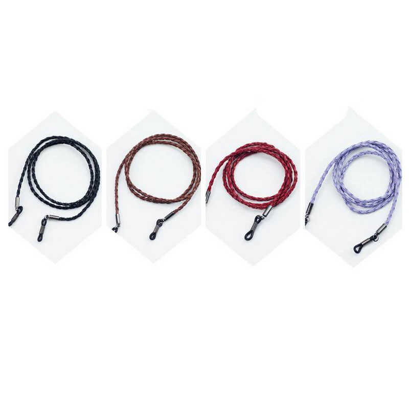 1 шт. плетеные очки из искусственной кожи шнуры для очков цепочка