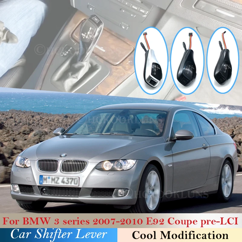 

Светодиодная ручка переключения передач, рычаг переключения передач для BMW 3 серии 2007 ~ 2010 E92 Coupe pre-LCI Pre-facelift, модификация автомобиля 2009 2008 E 92