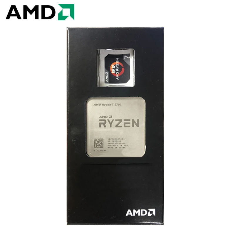 Процессор AMD Ryzen 7 2700 R7 2700 3,2 ГГц Восьмиядерный синтеидальный процессор L3 = 16M 65W Socket AM4
