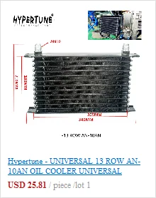 Hypertune-Универсальный Масляный радиатор 7Row 10AN алюминиевый двигатель трансмиссионный масляный радиатор Набор для перемещения