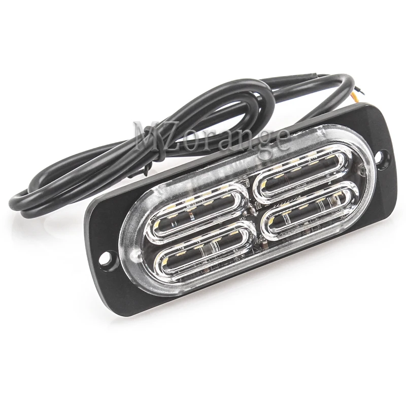 MZORANGE1PCS ультра-тонком высоком Мощность Водонепроницаемый 12 V-24 V 20 светодиодный автомобиль грузовик, можно использовать при аварийной ситуации Strobe Предупреждение сигнальные полицейские светильник красный