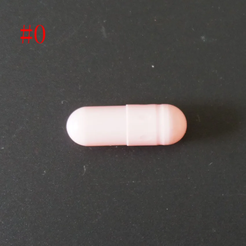 

0# 1000/2000/3000/500010000pcs 0 size Pink Capsules High quality hollow gelatin capsules ,joined or separated capsules