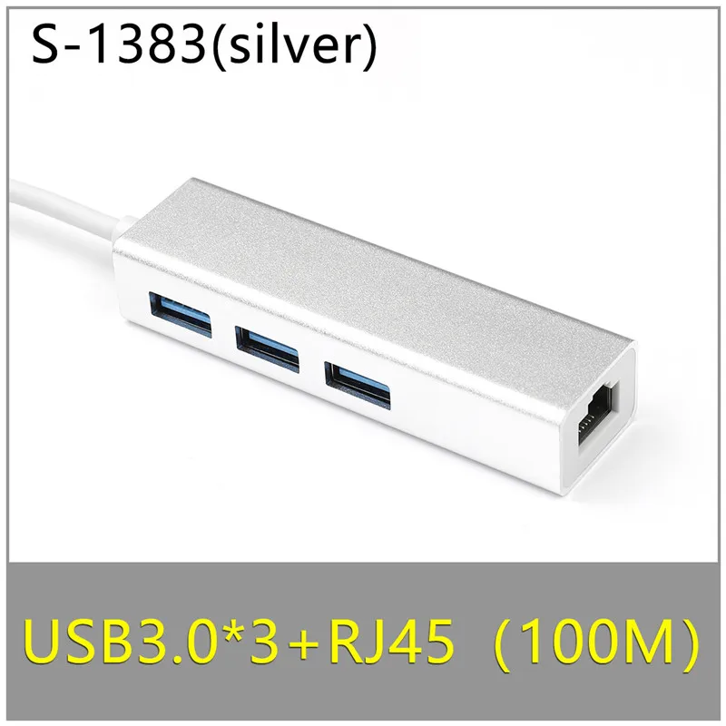 TC-1383 Type-C концентратор 3 USB 3,0 концентратор HDMI/VGA/RJ45 адаптер Thunderbolt 3 USB-C данных TF SD PD слот концентратор для Macbook Pro Air 13 15 16 - Цвет: TC-1383