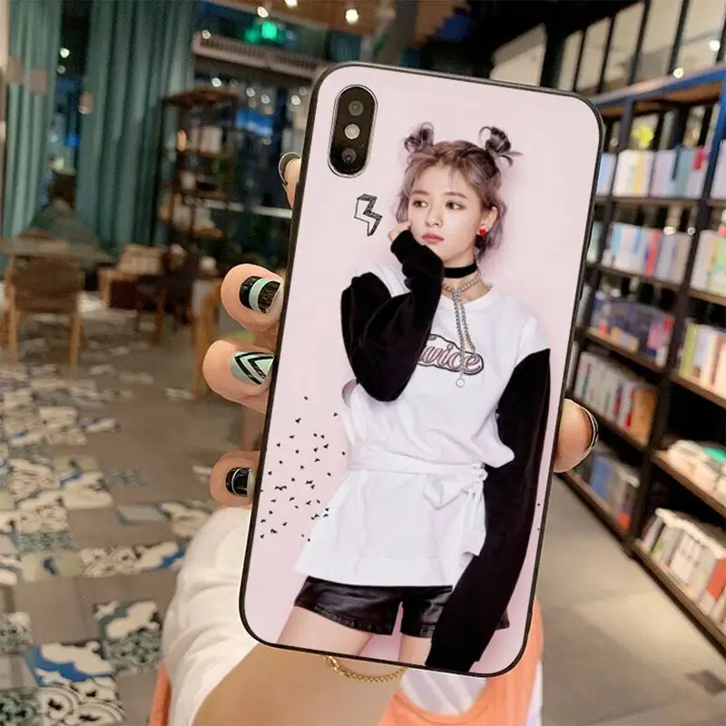 

PENGHUWAN Twice Knock Kpop Bling Cute Phone Case for iPhone 11 pro XS MAX 8 7 6 6S Plus X 5S SE 2020 XR case