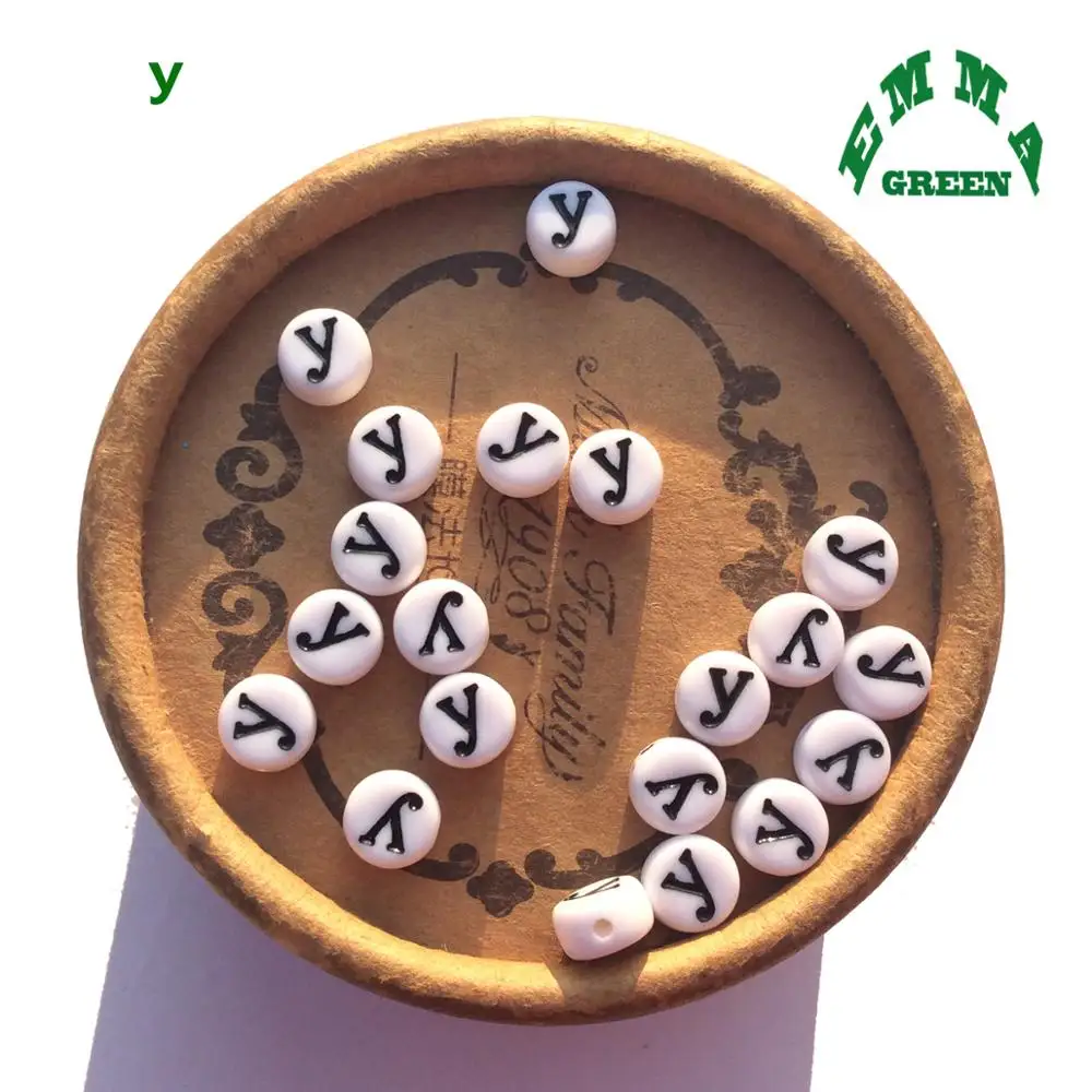 Бусины российские бусины отдельные буквы русские разделительные 50 шт 4*7 мм