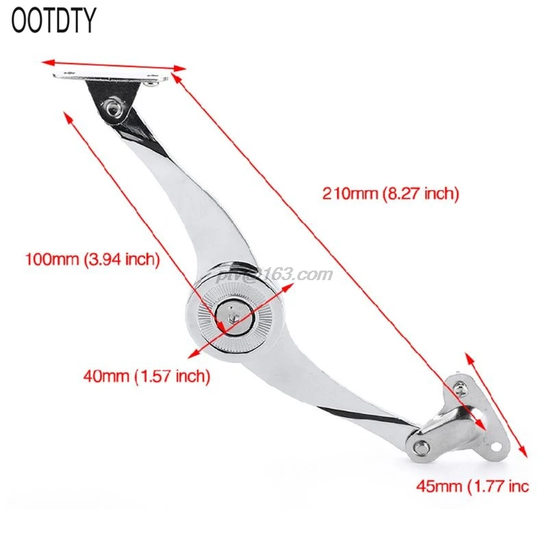 S-образный гидравлический стержень Регулируемые дверные петли отполированный