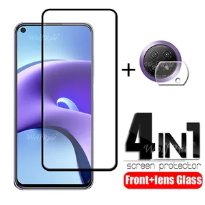 4 in 1 for xiaomi redmi note 9t glass for redmi note 9t screen protector tempered glass for mi 10t lite redmi note 9t lens glass free global shipping