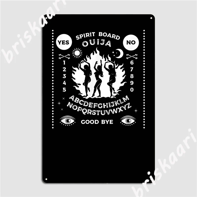 Оккультная доска Ouija с танцующими ведьмами металлические знаки паб барная пещера