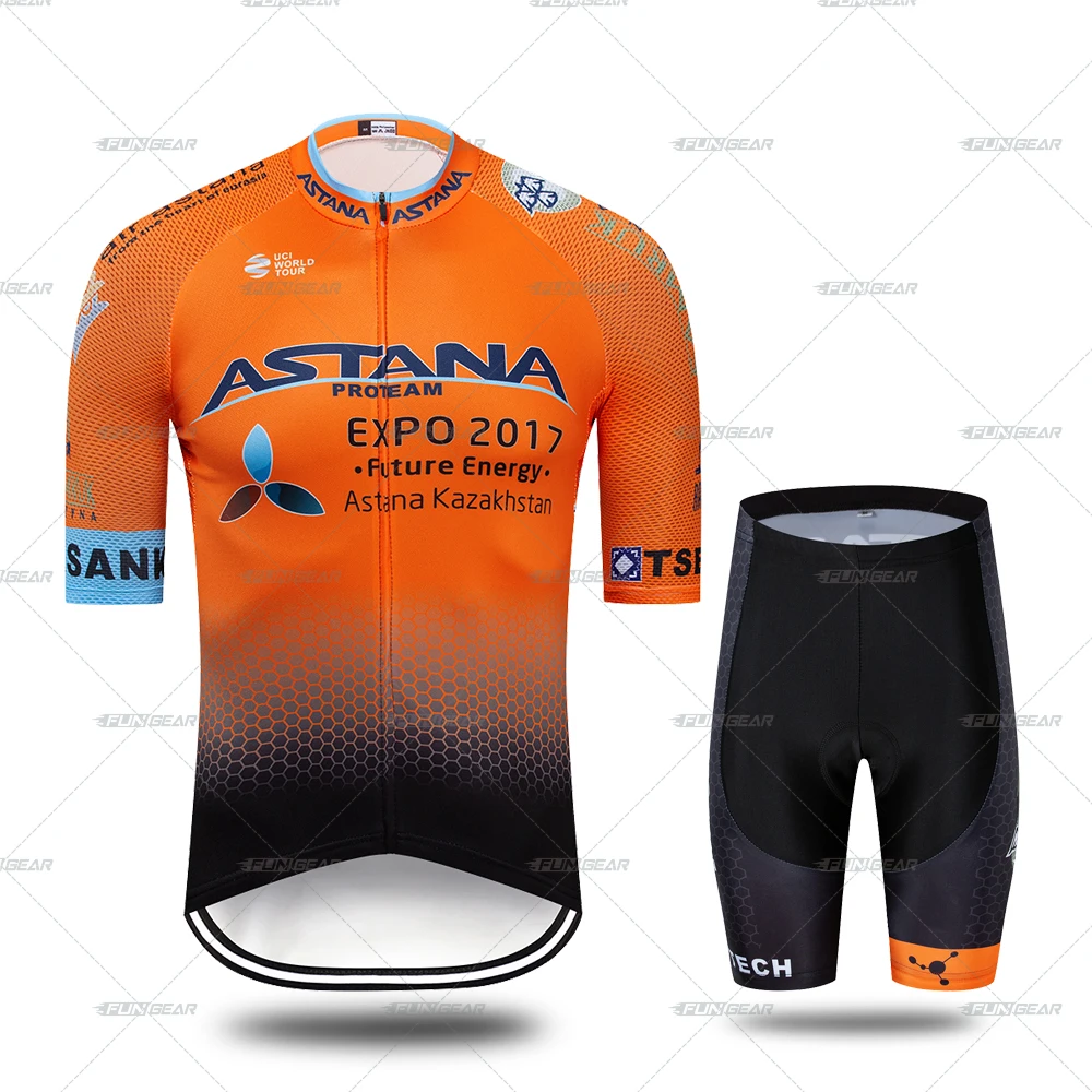 NormalCyclingSet Man Cycling Clothing Biking Clothes Racing Jersey Short Sleeve Set Tights Suits Summer Pro Bicycle Uniform Outdoor 3D Gel Padded - Color: NormalCyclingSet