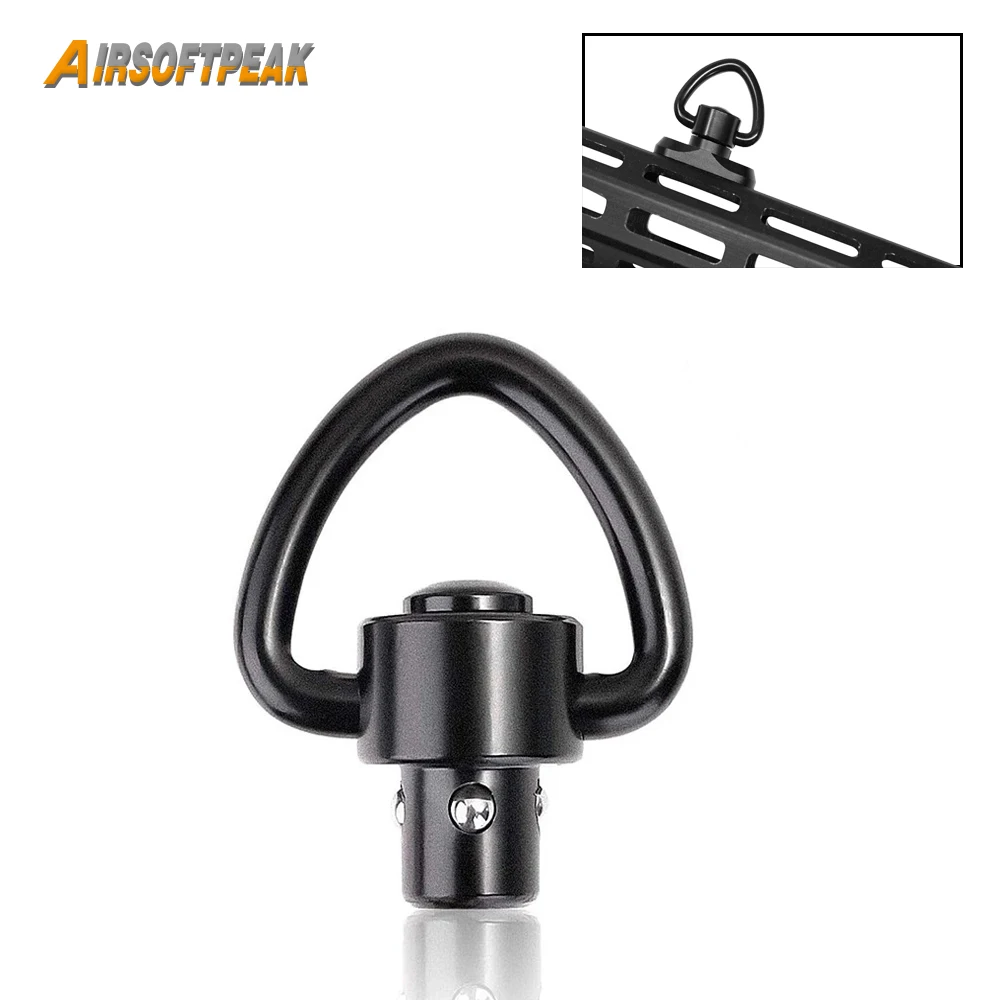 

New Version QD Rifle Sling Rail Swivel Scope Mount Quick Release Buckle Duty Push Button Swivels Hunting Gun Accessories