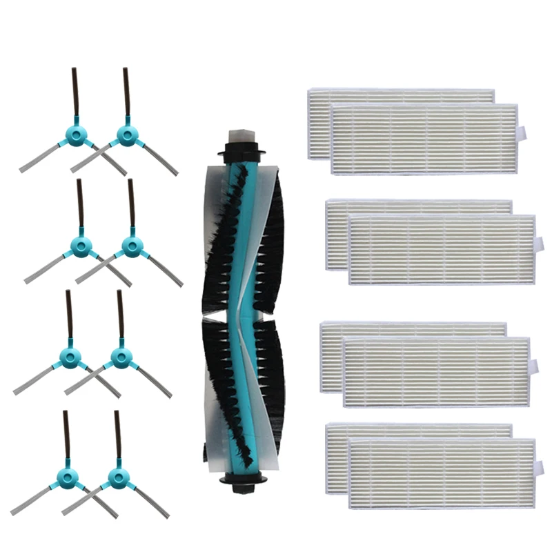 

17 шт. для Конга 1290 1390 аксессуары для робота-пылесоса, для замены основной щетки и фильтр боковая щетка