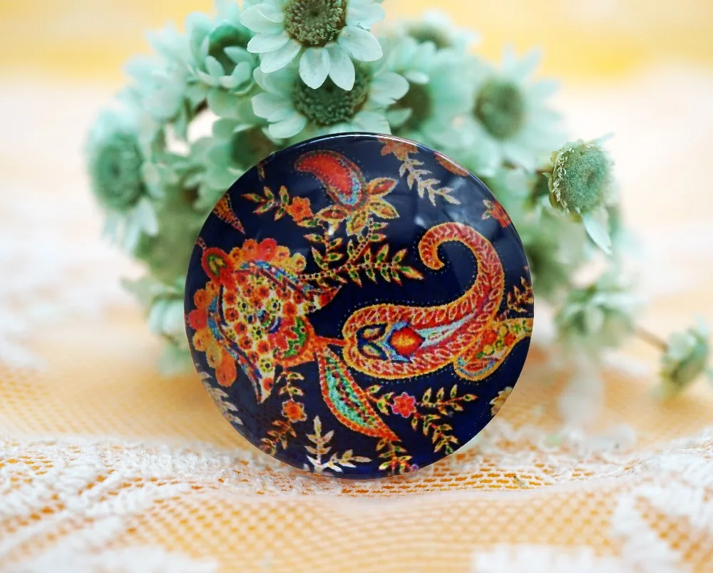 

2PCS/lot Round 30MM Fashion Glass Cabochon for make bracelet necklace Jewelry for women 2019 earring pins brooch craft supply