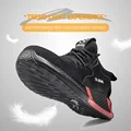 Drop shipping plus rozmiar 36-48 mężczyźni obuwie ochronne z stalowa nasadka na palec moda kobiety buty do pracy trampki przypadkowi buty męskie RXM173