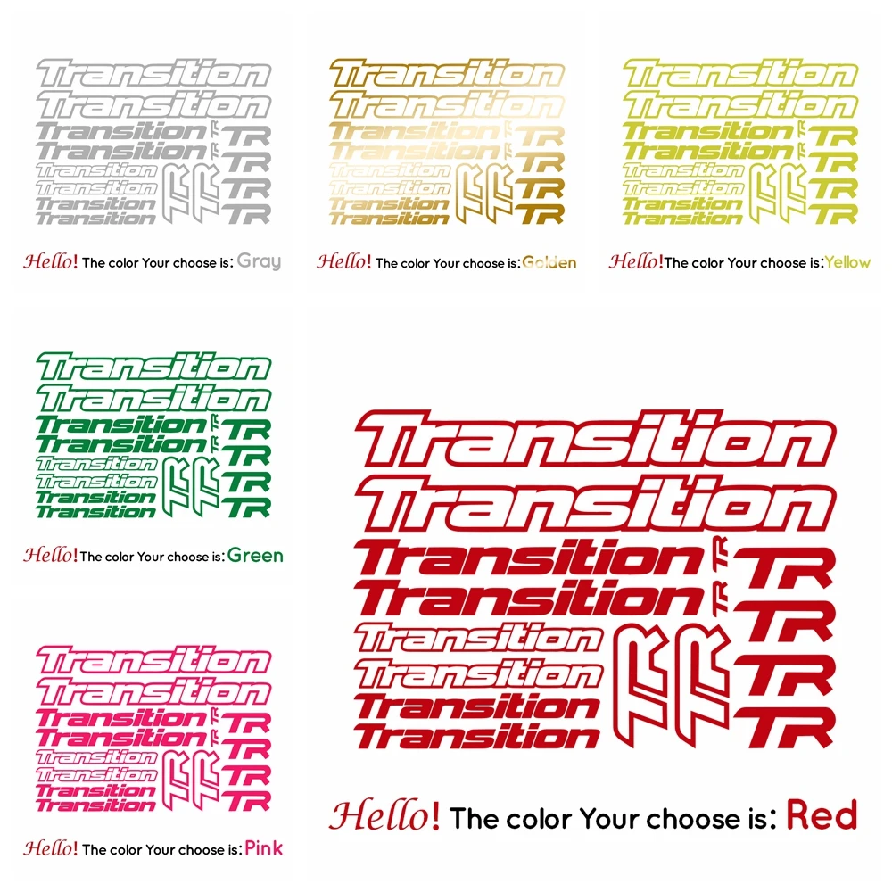 

Fashion Transition Bicycle Frame Decal Stickers Voiture Rearview Mirror Side Decal Stripe Vinyl Truck Vehicle Body Accessories