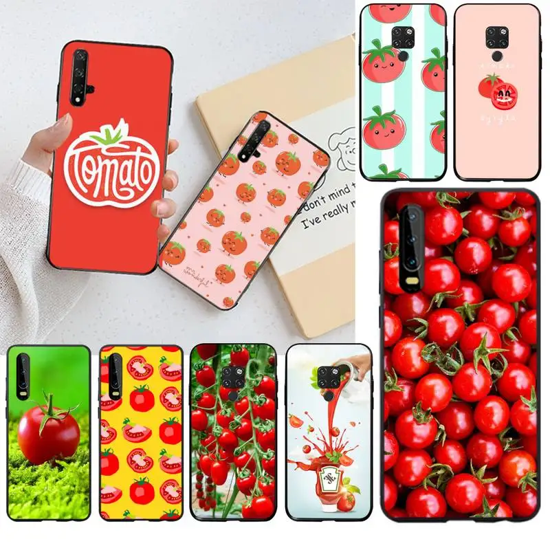 

tomato TPU black Phone Case Cover Hull for Huawei P40 P30 P20 lite Pro Mate 20 Pro P Smart 2019 prime