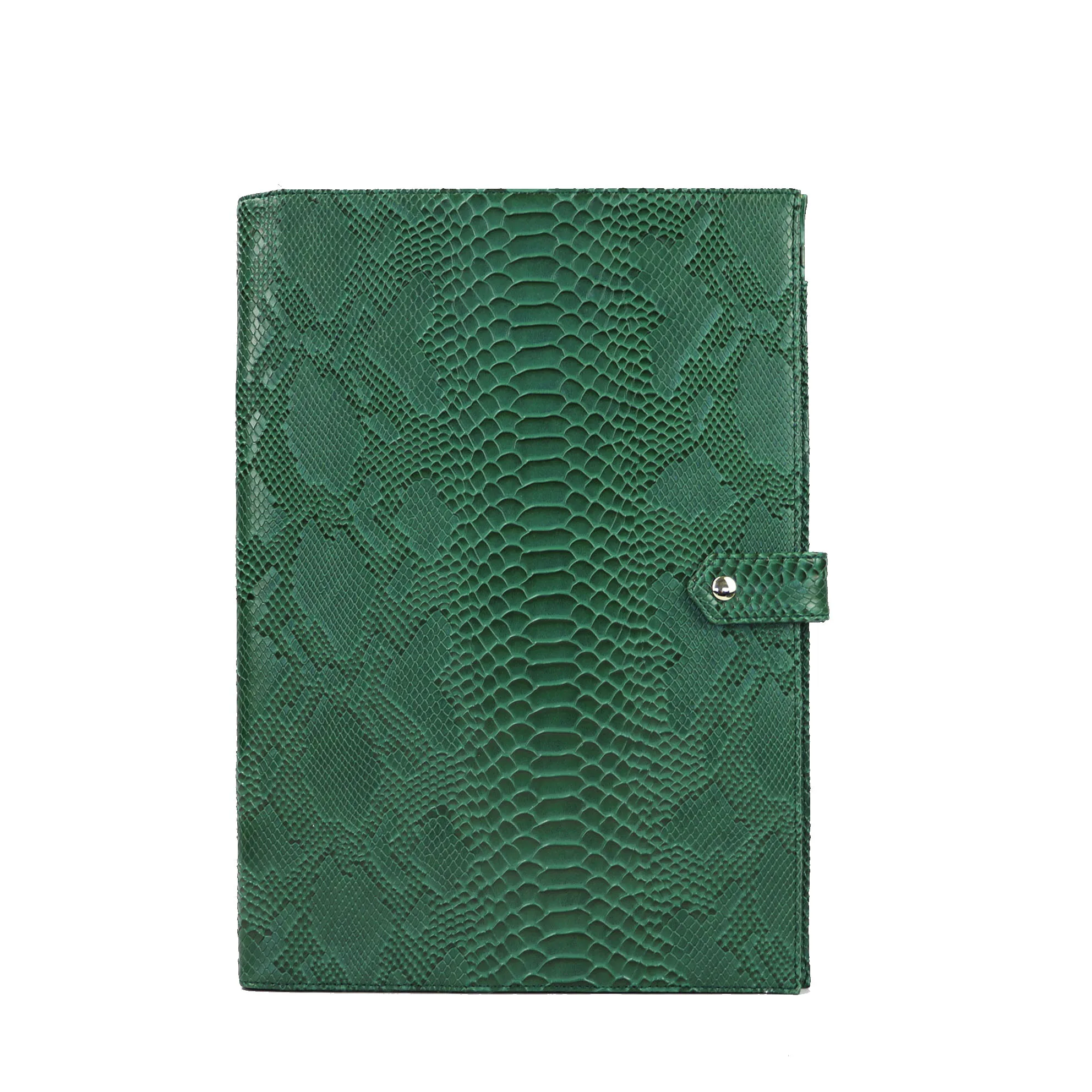 Python Green 2 Лидер продаж, мужская сумка, мужская, модная, с узором «крокодиловая кожа», Padfolio, высокое качество, бизнес, А4, держатель для файлов, Роскошный чехол для Ipad, держатель - Цвет: Python Green 2