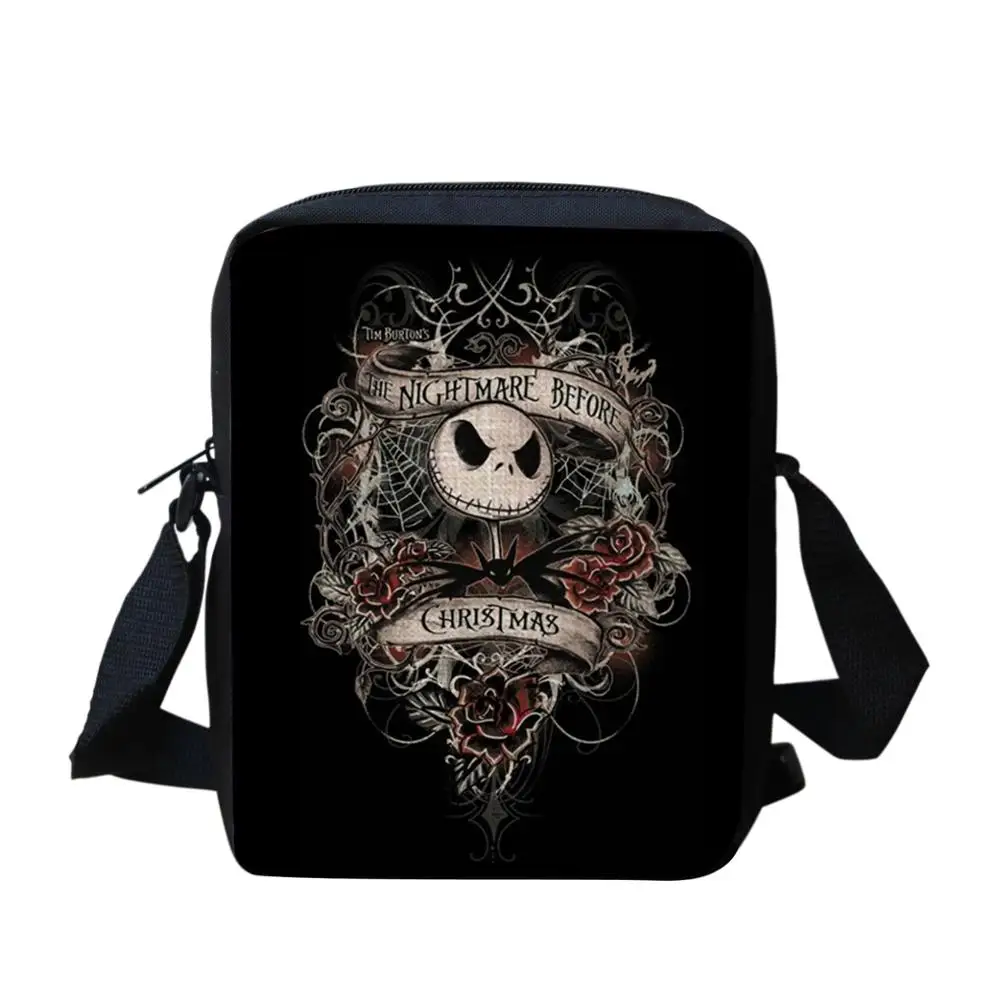 FORUDESIGNS/сумка-мессенджер с принтом Jack Skellington, Кошмар перед Рождеством, сумки через плечо, женская сумка, сумки на плечо, набор - Цвет: HME1499E