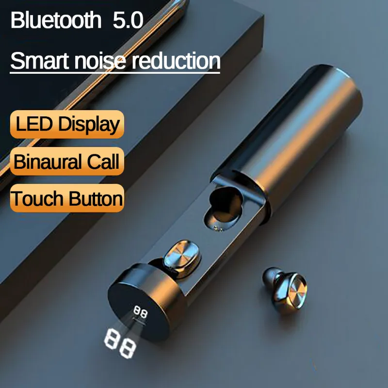TWS Bluetooth 5 0 наушники 8D HIFI стерео сенсорная беспроводная гарнитура с