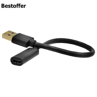 20cm 5gbps usb 3 0 a to usb c type c adapter cable male to female data charging converter for laptop and pc