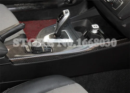 Отделка панели мультимедийной для салона из углеродного волокна BMW 1 серии F20 F21 2012