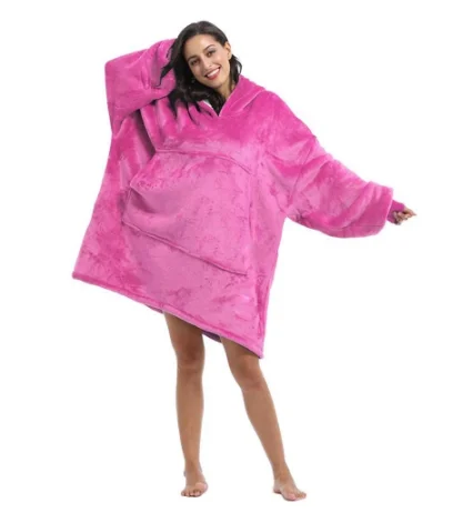 Одеяло с рукавами Женская Толстовка большого размера флисовые толстовки Woemen