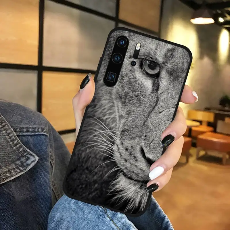 

Animal tiger lion leopard Phone Case For Huawei honor Mate P 9 10 20 30 40 Pro 10i 7 8 a x Lite nova 5t