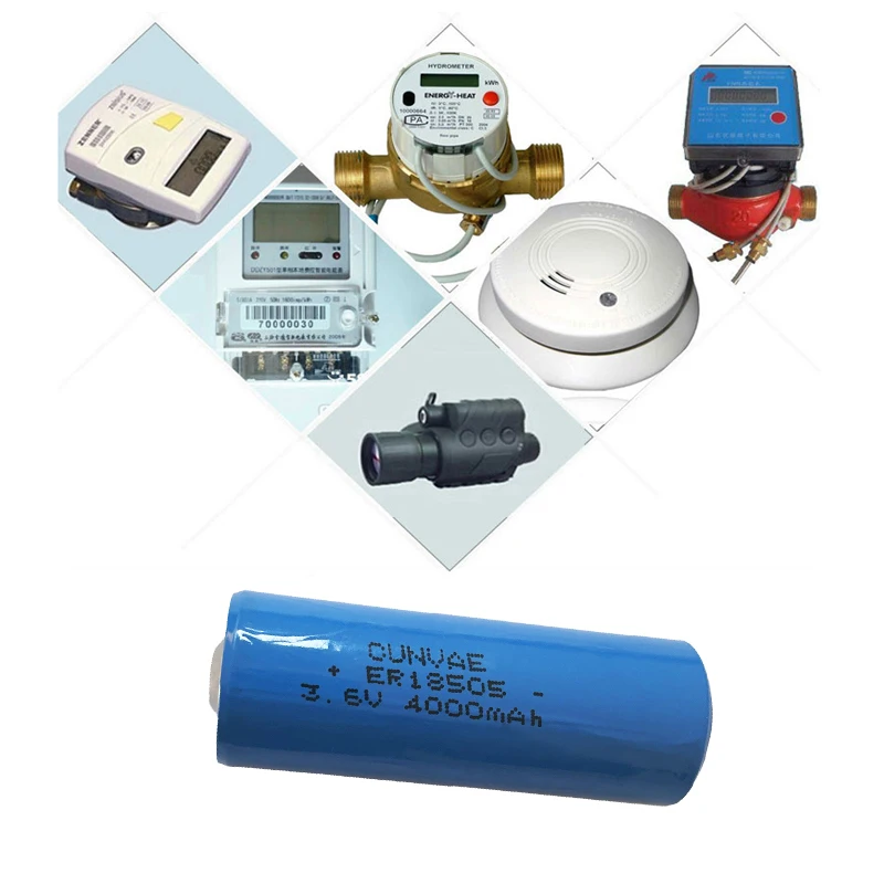 

5PCS ER18505 18505 3.6V 4000mAh Li-SOCL2 Batteries for Alarms and security devices Automotive electronics 3.6Volt 18505