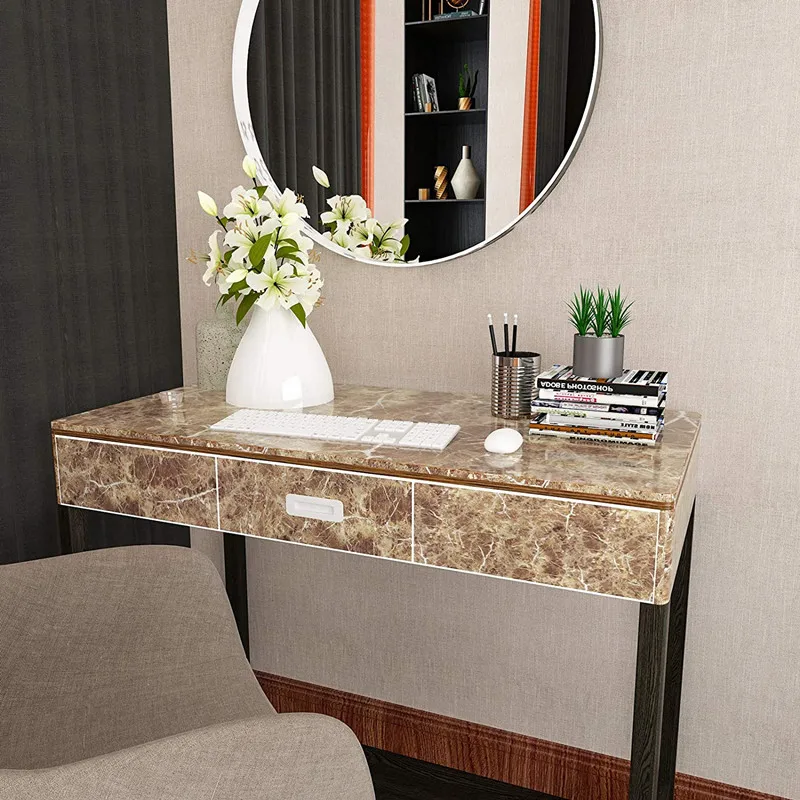 

Brown marble contact paper peel and stick desktop wallpaper self adhesive vinyl wallpaper waterproof removable kitchen cabinet f