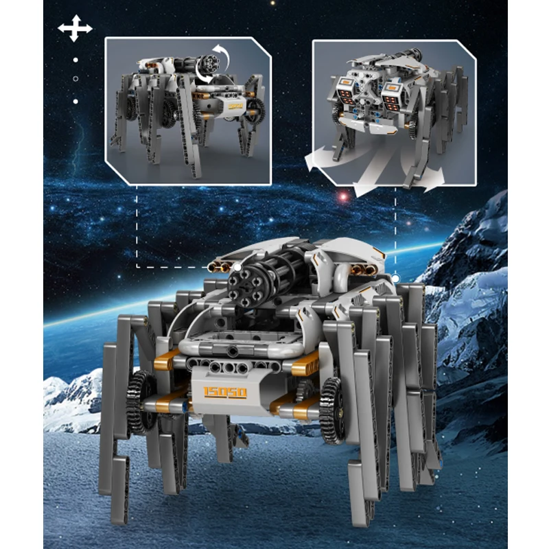 

MOULDKING MOC High-Tech Remote control Robot Mech 3 in 1 Deformation Fit Building Blocks Assembled Model Toys Boys Birthday Gift
