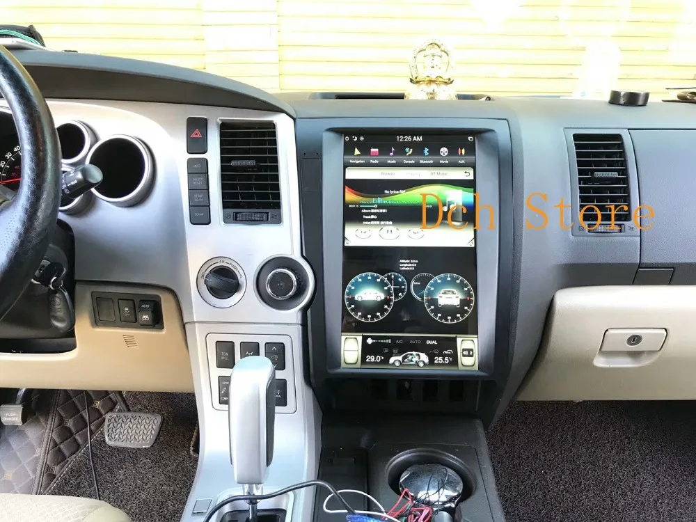 13 6 дюймовый вертикальный экран tesla style Android 9 0 автомобильный DVD плеер GPS для toyota tundra