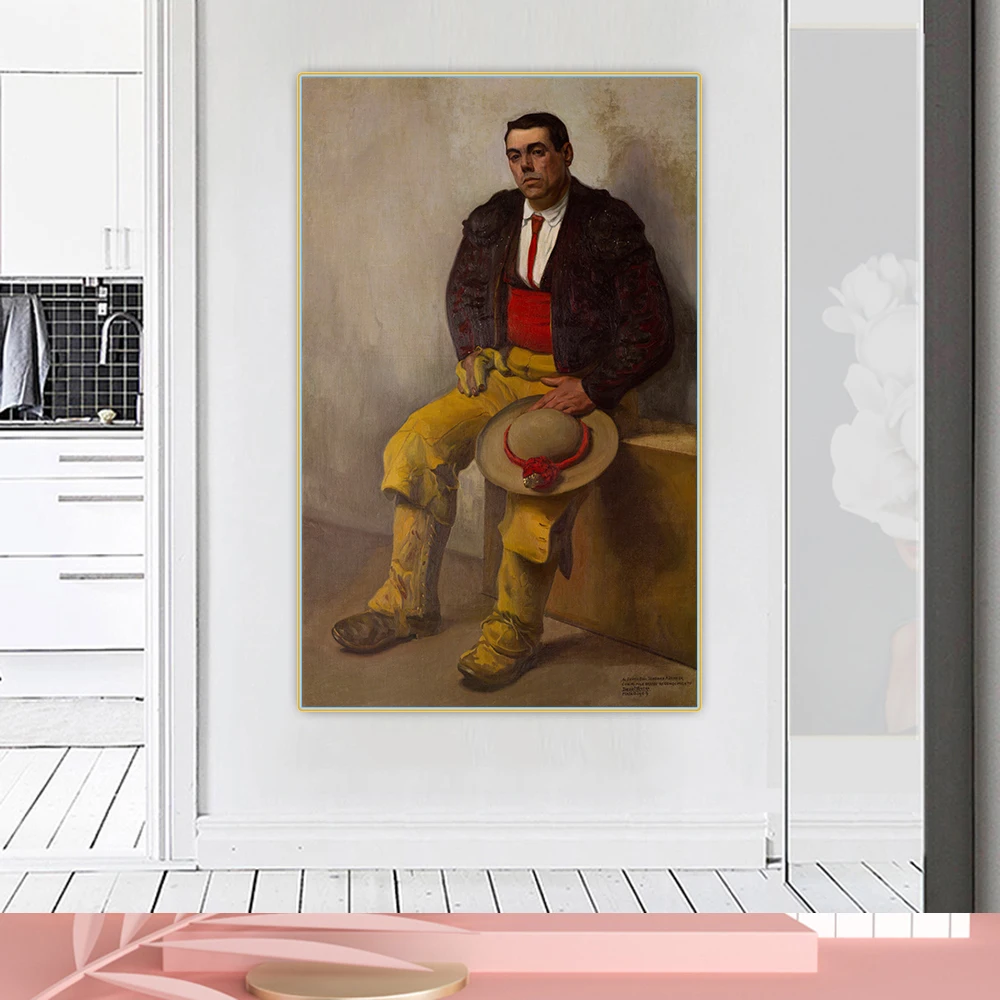 Картина маслом на холсте Диего Ривера Пикадор декоративный плакат в западном