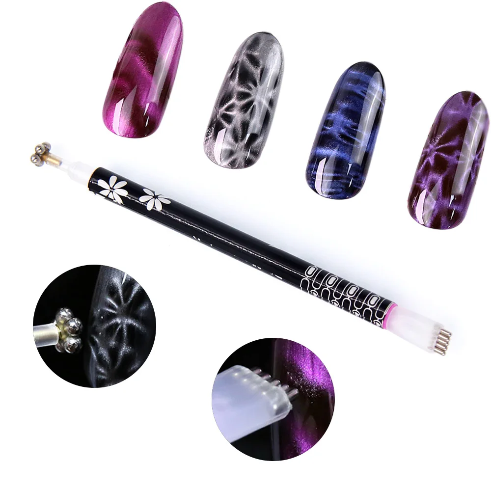 1 шт. Магнитная волшебная ручка для кошачьего глаза двойная головка гель-лака УФ