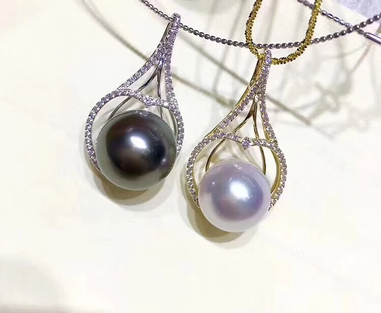 

New Charm 925 Sterling Silver Pendant Mounts Findings Settings Jewelry Parts Fittings Women Accessories for Pearls Beads Stones