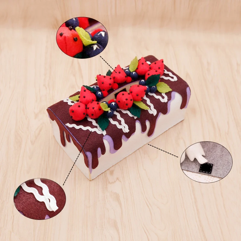 Набор для рукоделия из войлочной ткани домашний бумажный чехол салфеток ручной